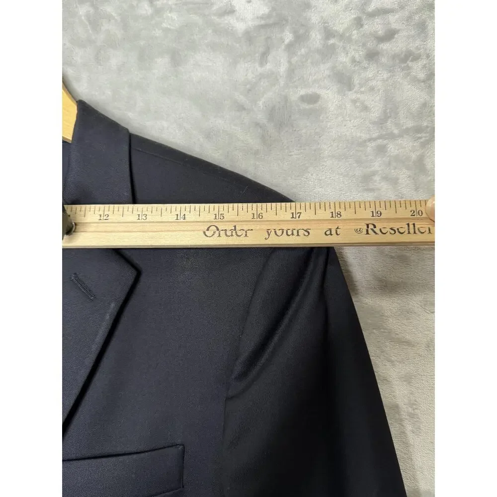 Brooks Brothers Blazer Men 36S Blue 1818 Regent Wool Suit Jacket Made Italy Coat